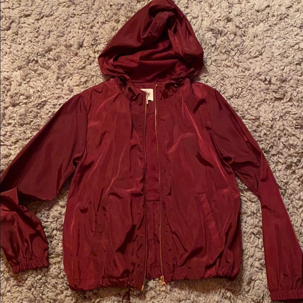 purple windbreaker